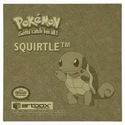 Pokemon Artbox Gold Prism Holo Squirtle Squad Sticker G06 Vintage 1999 - Image 2