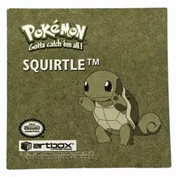Pokemon Artbox Series 1 Squirtle Squad Gold Bordered Sticker R06 Vintage 1999 - Image 2