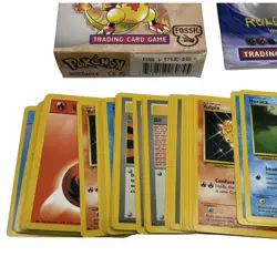Pokemon Fossil Lockdown Theme Deck W/ Box + Book Vintage 1998 WOTC Fire Water 742818060776 - Image 3