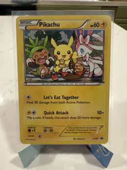 Pokemon TCG Pikachu XY95 XY Black Star Promo Holo NM/LP - Image 1