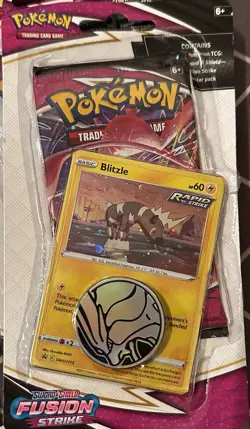 Pokemon TCG: SWSH08: Fusion Strike Single Pack Blister [Blitzle] - SEALED - Image 1