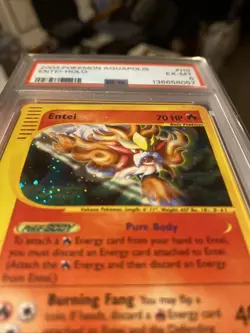 2003 Pokemon Aquapolis Entei Holo #H8 PSA 6 EX-MT - Image 4