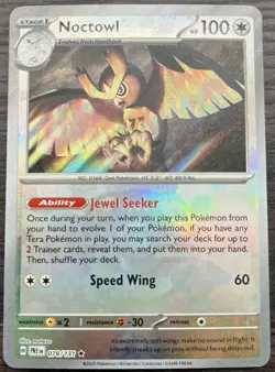 Noctowl Master Ball Pattern 078/131 Pokemon TCG Prismatic Evolutions MINT NM - Image 1