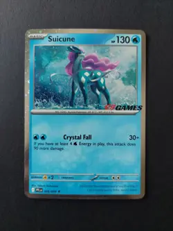 Suicune 026/094 Pokemon TCG Phantasmal Flames EB Games Stamped English Promo LP - Image 1