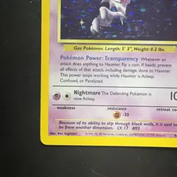 Pokemon Vintage Holo Haunter 6/62 Fossil 1999 Wizards Of The Coast - Image 5