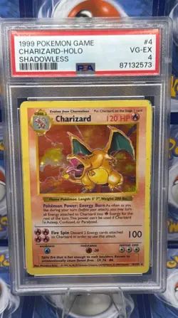CHARIZARD Shadowless - Holo- 1999 Pokemon Base Set #4 - GRAIL - PSA 4 - Image 1