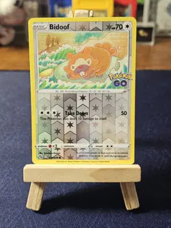 Bidoof 059/078 – Peelable Ditto Reverse Holo – Pokemon GO - Sword & Shield - Image 1