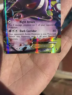 Pokemon Gengar EX 34/119 Full Art Ultra Rare Holo 170 XY Phantom Forces Foil TCG - Image 2