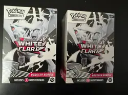 Pokemon TCG Scarlet and Violet White Flare Booster Bundle Factory Seal Lot of 2 - Image 1