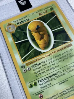 Kakuna 1st Edition Base Set 33/102 WOTC Vintage Pokemon Original 1999 - Image 2