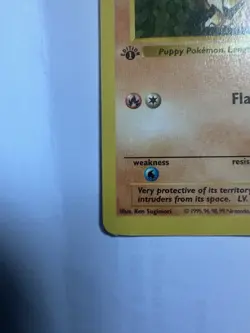 Growlithe 28/102 1st Edition Base Set WOTC Vintage Pokemon - Image 3
