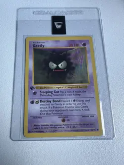 Gastly 1st Edition Base Set 50/102 WOTC Pokemon 1999 LP - Image 1