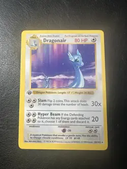 Dragonair 1st Edition Base Set Rare 18/102 WOTC Vintage Pokemon 1999 - Image 1
