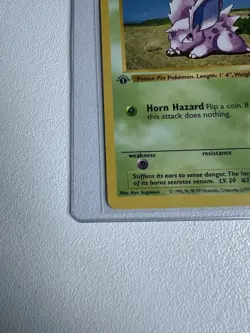 Nidoran 1st Edition Base Set 55/102 WOTC Vintage Pokemon 1999 Original - Image 3