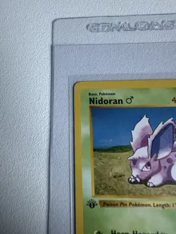 Nidoran 1st Edition Base Set 55/102 WOTC Vintage Pokemon 1999 Original - Image 4