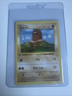 Diglett 1st Edition Base Set 47/102 WOTC Vintage Pokemon Original 1999 - Image 1