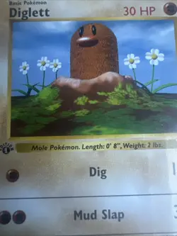 Diglett 1st Edition Base Set 47/102 WOTC Vintage Pokemon Original 1999 - Image 2
