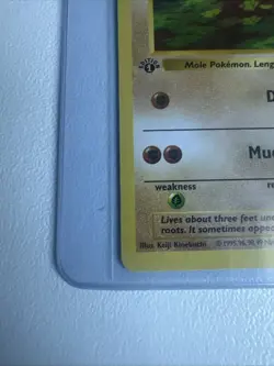 Diglett 1st Edition Base Set 47/102 WOTC Vintage Pokemon Original 1999 - Image 3