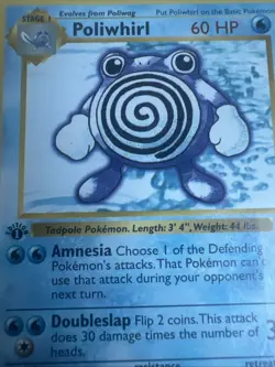 Poliwhirl 1st Edition Base Set 38/102 WOTC Vintage Pokemon RARE MINT - Image 2