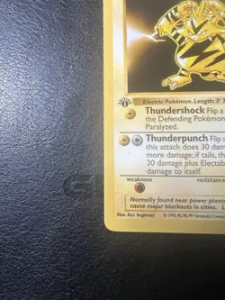 Electabuzz 1st Edition 20/102 Base Set Rare WOTC Vintage Pokemon 1999 - Image 2