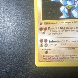 Machoke 1st Edition Base Set 34/102 WOTC Vintage Pokemon 1999 - Image 2
