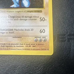 Machoke 1st Edition Base Set 34/102 WOTC Vintage Pokemon 1999 - Image 5