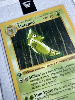 Metapod 1st Edition Base Set 54/102 WOTC Vintage Pokemon Original 1999 - Image 2