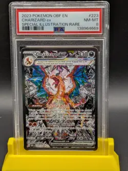 Pokemon 2023 SV Obsidian Flames Charizard EX #223/197 PSA 8 - Image 1