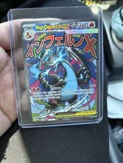 Pokemon TCG Mega Charizard X Ex #023 Me: Mega Evolution Promo Holo 360 HP - Image 1