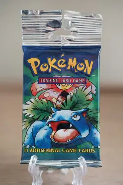 Pokemon Base Set Booster Pack Unlimited Venusaur Art WOTC TCG (READ DESCRIPTION) - Image 1