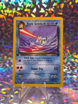 DARK GOLDUCK 37/82 UNCOMMON TEAM ROCKET POKEMON LP 1st Edition - Image 1
