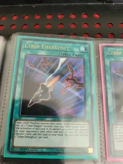 Yugioh Cyber Emergency DUOV-EN092 Ultra Rare 1st Ed NM - Image 1