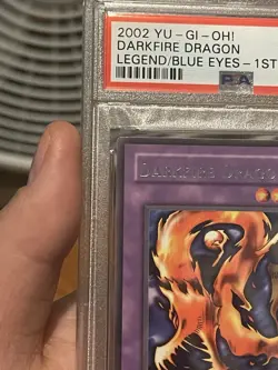 Yugioh Lob-019 Darkfire Dragon 1st Ed Psa 10 Gem Mint Rare Legend Of Blue-eyes - Image 3