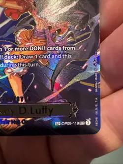 Monkey D Luffy SP OP09-119 [SP OP13] Carrying on His Will One Piece English - Image 4