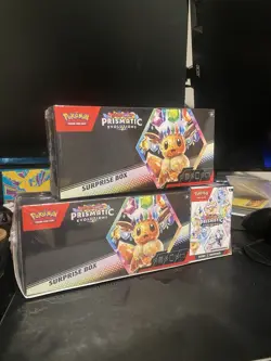 Pokemon Prismatic Evolutions Surprise Box x2 and Booster Bundle - Image 1