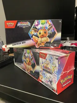 Pokemon Prismatic Evolutions Surprise Box x2 and Booster Bundle - Image 2
