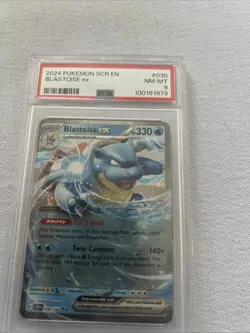 2024 Pokemon SCR En Stellar Crown Blastoise ex #030 PSA 8 - Image 1