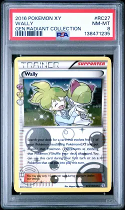 Wally RC27/83 Generations Radiant Collection Pokemon PSA 8 - Image 1