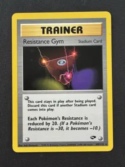 Pokemon Resistance Gym 109/132 Gym Challenge Unlimited Rare Regular Trainer WOTC - Image 1