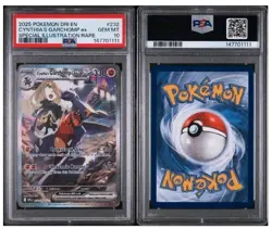 2025 POKEMON DRI EN-DESTINED RIVALS #232 CYNTHIA'S GARCHOMP EX PSA 10 - Image 2
