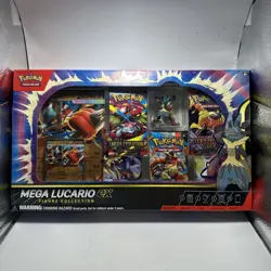 Pokemon TCG Mega Lucario ex Premium Figure Collection Box Factory Sealed IN HAND - Image 1
