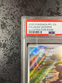 2025 POKEMON PFL EN PALDEAN WOOPER ILLUSTRATION RARE #102 💎 PSA 9 - Image 3