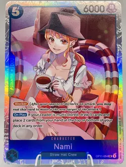 Nami SR OP11-054 A Fist of Divine Speed One Piece English - Image 3