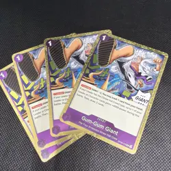 4x Gum-Gum Giant - One Piece OP09-078 Rare - Playset English - Pack Fresh NM - Image 1
