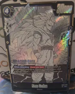 Son Goku Super Rare SB02-023 Manga Booster 02 Foil Dragon Ball Fusion World Card - Image 1