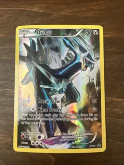 Dialga XY77 Full Art Holo Ultra Rare Black Star Promo Pokemon TCG Card EX - Image 1