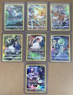 Pokemon Trainer Gallery 7 Card Lot – Snorlax Eevee Jolteon Vaporeon Gardevoir - Image 1