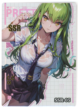 ❤C.C. - Goddess Story ANIME WAIFU Card - GROUP BEAUTIFUL WOMEN 2 - SSR-05 - Image 1