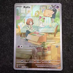 Pokemon TCG Ralts Scarlet Violet Base Set Holo Card 211/198 Illustration Rare - Image 2