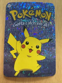 Pikachu #025 - Vintage Vending Machine Prism Sticker 2000 - Pokemon Card - Image 1